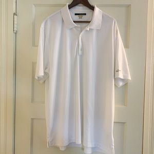 Greg Norman men’s white play dry polo